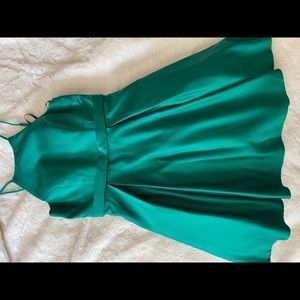 Emerald green homecoming dress
